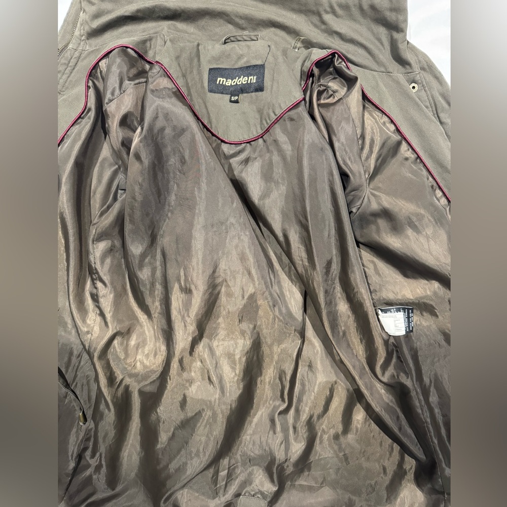 Madden NYC Jacket Olive Green  5 Star General Military Style Field Jacket Small - Picture 8 of 10